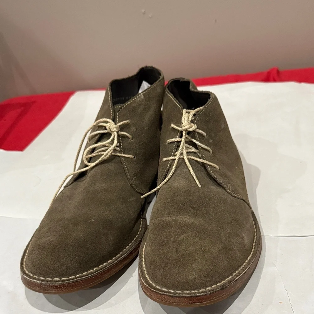 Cole Haan Olive Suede Chukka Boots